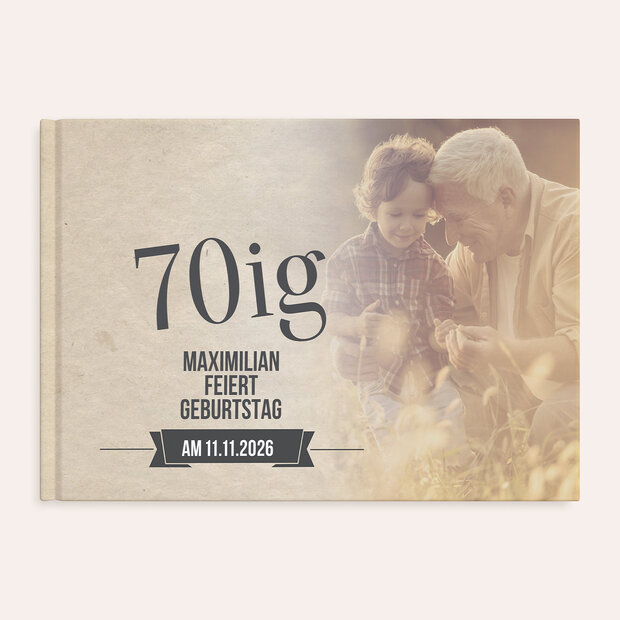 Fotobuch Geburtstag - Retrofeier 70