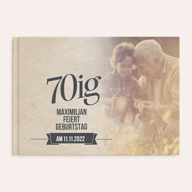 Fotobuch Geburtstag - Retrofeier 70