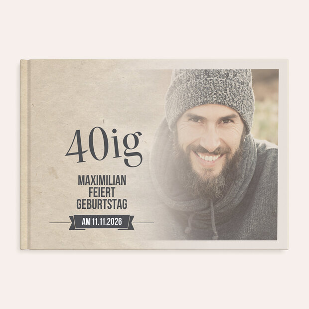 Fotobuch Geburtstag - Retrofeier 40
