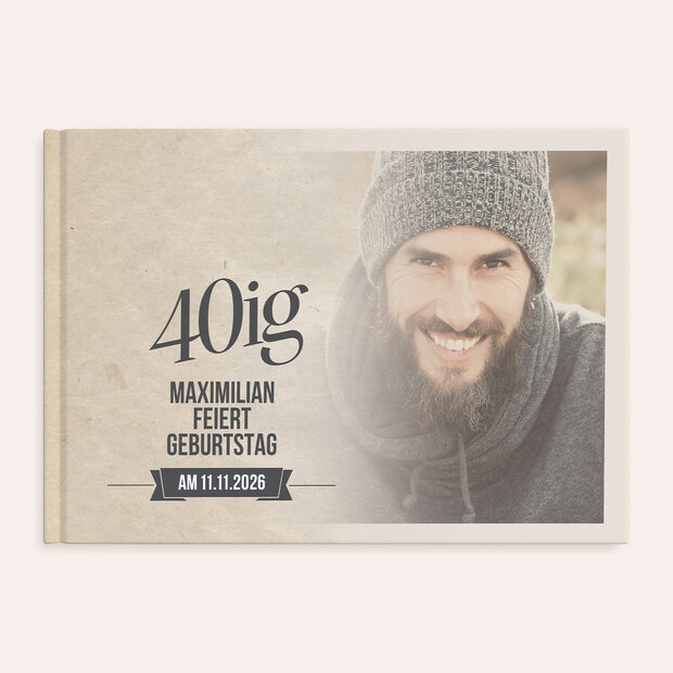 Fotobuch Geburtstag - Retrofeier 40