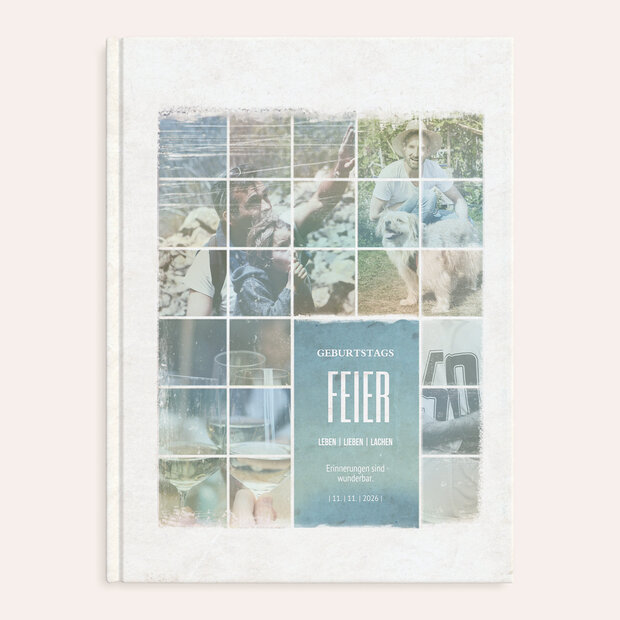 Fotobuch Geburtstag - Vintage Grid