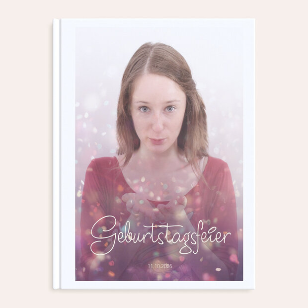 Fotobuch Geburtstag - Glitterregen