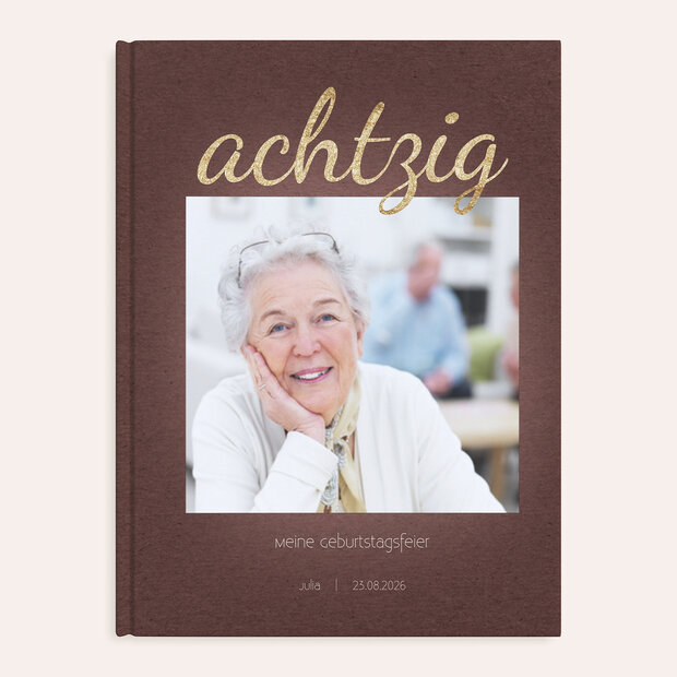 Fotobuch Geburtstag - Goldener Tag 80