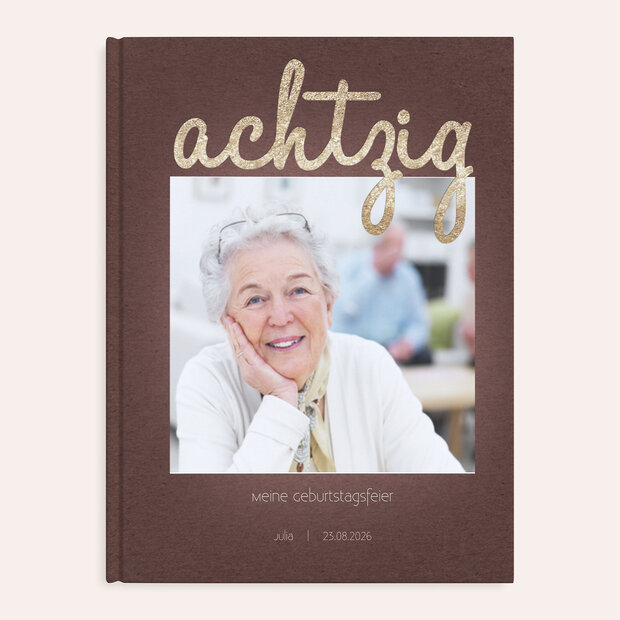 Fotobuch Geburtstag - Goldener Tag 80