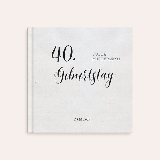 Fotobuch Geburtstag - Luftsprung Geburtstag 40