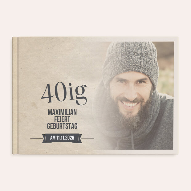 Fotobuch Geburtstag - Retrofeier 40
