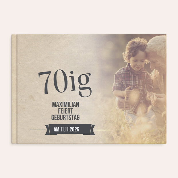 Fotobuch Geburtstag - Retrofeier 70