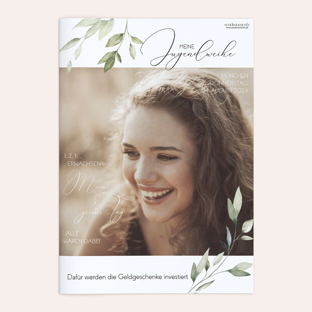 Festzeitung Jugendweihe - Grüner Meilenstein