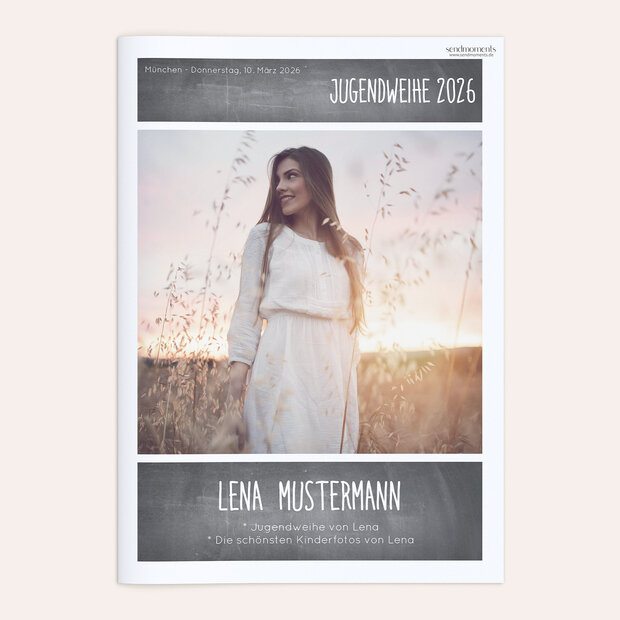 Festzeitung Jugendweihe - Getäfelt Festschrift