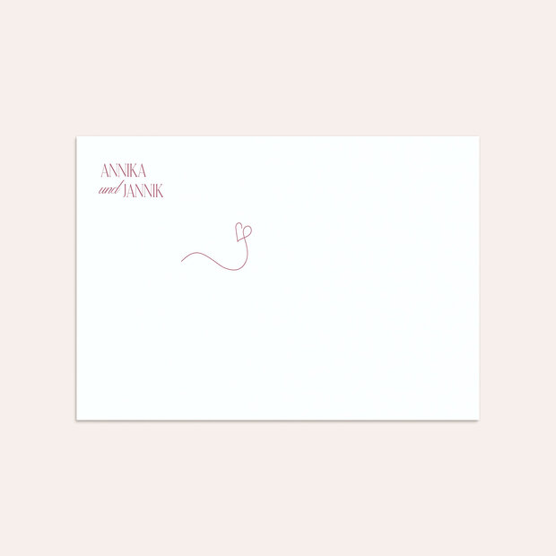 Umschlag mit Design Hochzeit - Rubinmoment