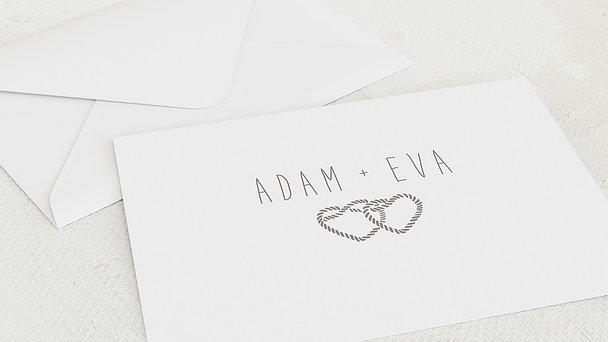 Umschlag mit Design Hochzeit - Liebesknoten