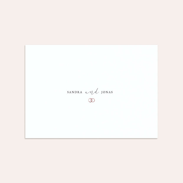 Umschlag mit Design Hochzeit - You & Me