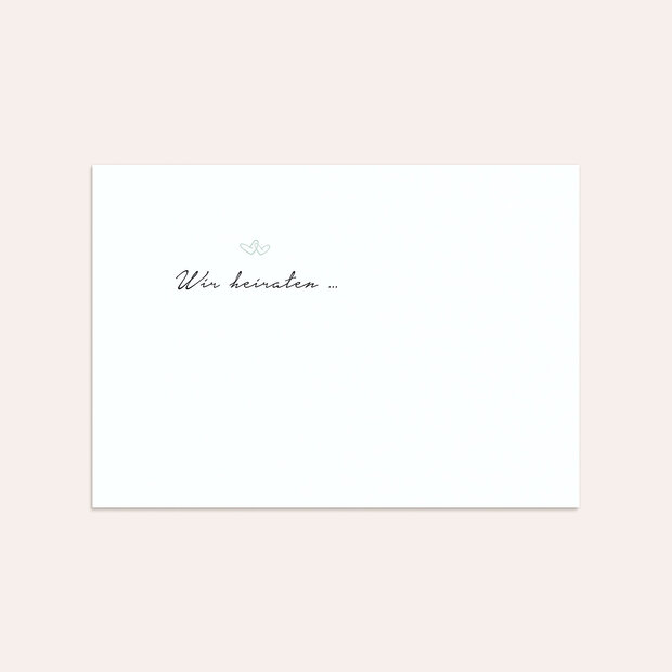 Umschlag mit Design Hochzeit - Herzklopfen