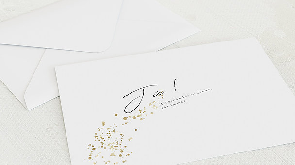 Umschlag mit Design Hochzeit - Freudensprenkel
