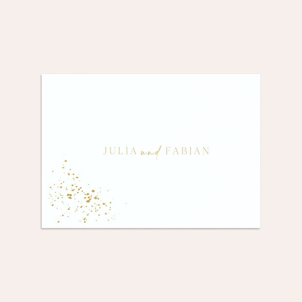 Umschlag mit Design Hochzeit - Flitterregen