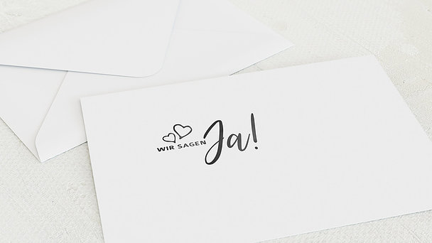 Umschlag mit Design Hochzeit - Herz & Seele