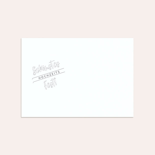 Umschlag mit Design Hochzeit - Happily ever after