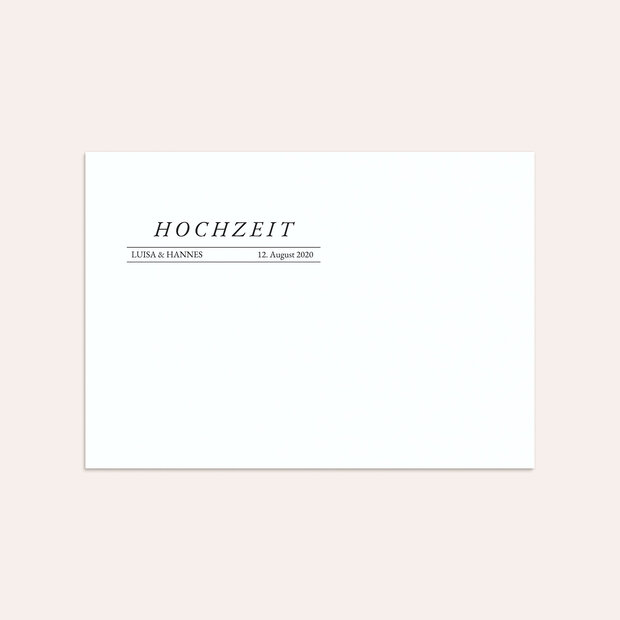 Umschlag mit Design Hochzeit - Best News