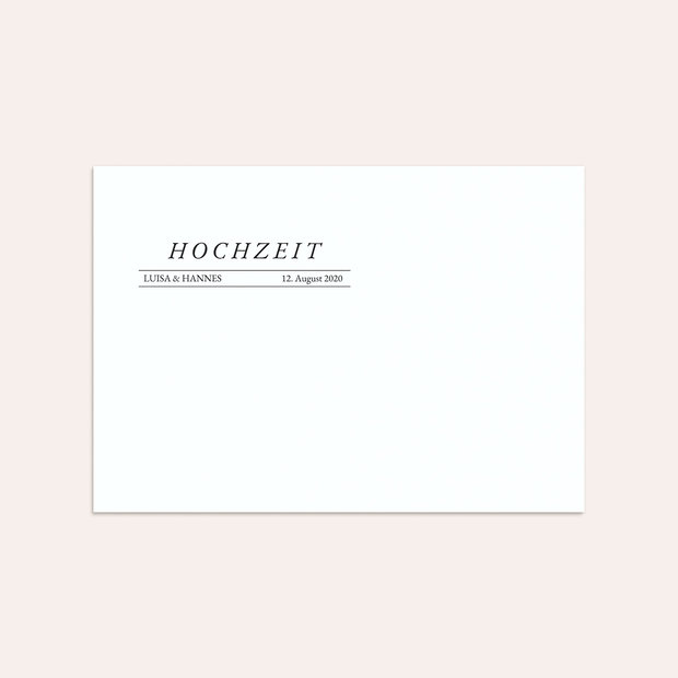 Umschlag mit Design Hochzeit - Best News