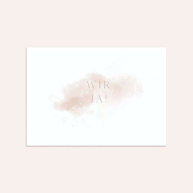 Umschlag mit Design Hochzeit - Liebesfarben