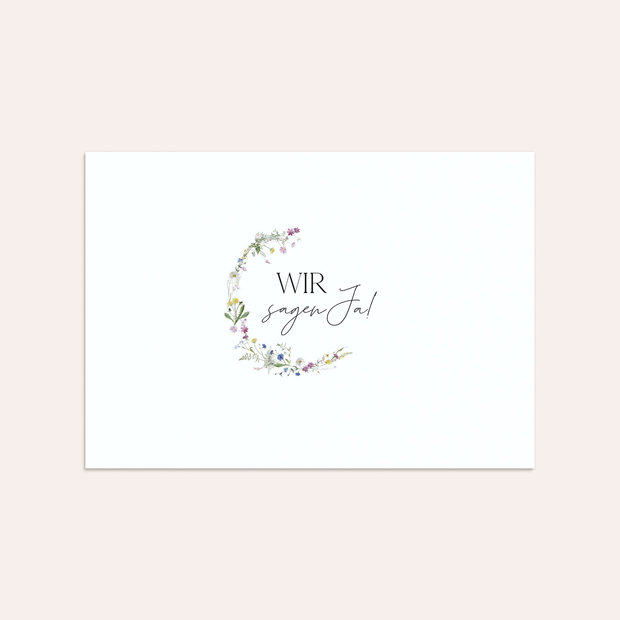 Umschlag mit Design Hochzeit - Blumige Vielfalt
