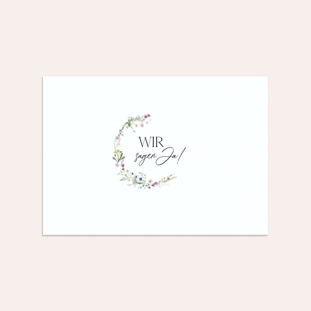 Umschlag mit Design Hochzeit - Blumige Vielfalt