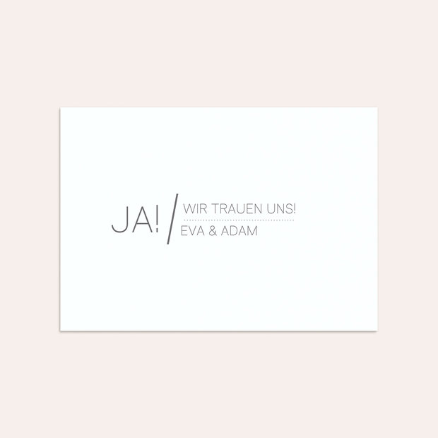 Umschlag mit Design Hochzeit - Große Nummer