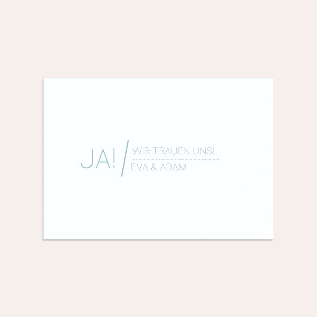 Umschlag mit Design Hochzeit - Große Nummer