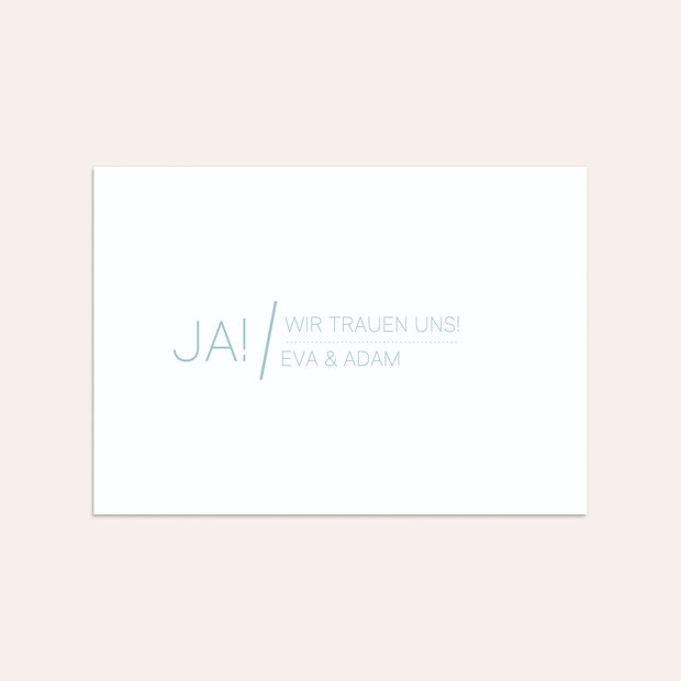 Umschlag mit Design Hochzeit - Große Nummer