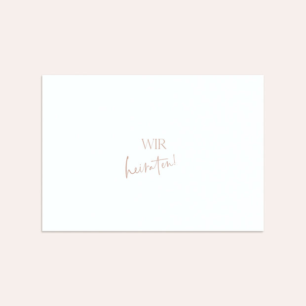 Umschlag mit Design Hochzeit - Zärtliche Verbindung