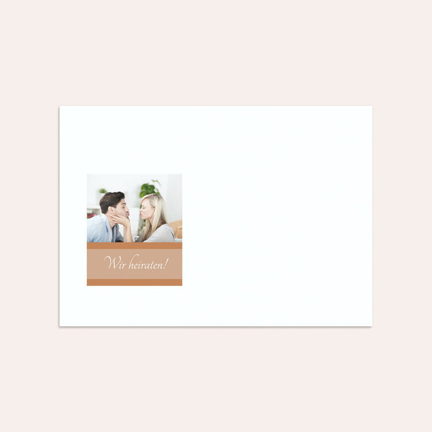 Umschlag mit Design Hochzeit - Ja, ich will