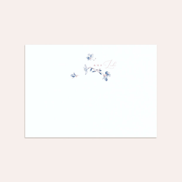 Umschlag mit Design Hochzeit - Flower passion