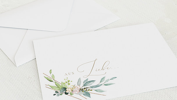 Umschlag mit Design Hochzeit - Tender Florals