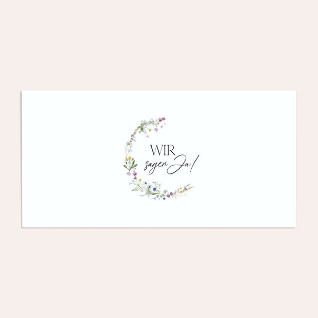 Umschlag mit Design Hochzeit - Blumige Vielfalt