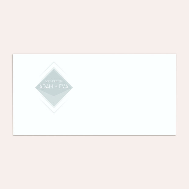 Umschlag mit Design Hochzeit - Facetten