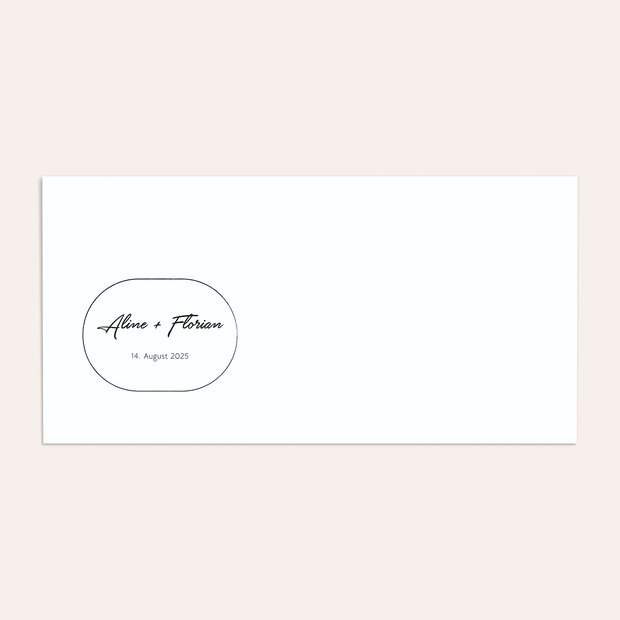 Umschlag mit Design Hochzeit - Unvergesslicher Moment