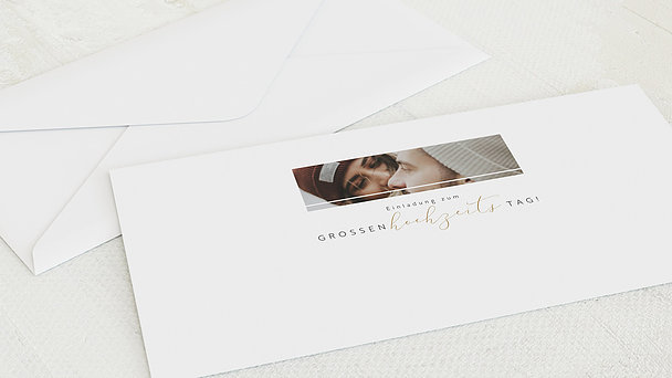 Umschlag mit Design Hochzeit - Unforgettable Moments