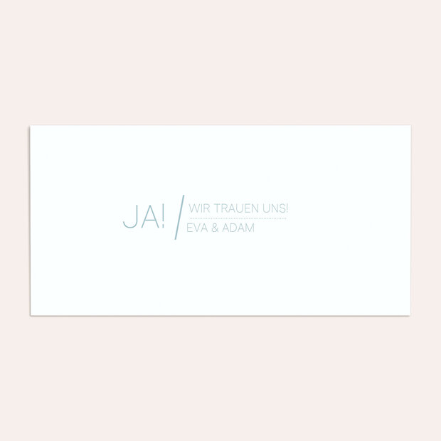 Umschlag mit Design Hochzeit - Große Nummer