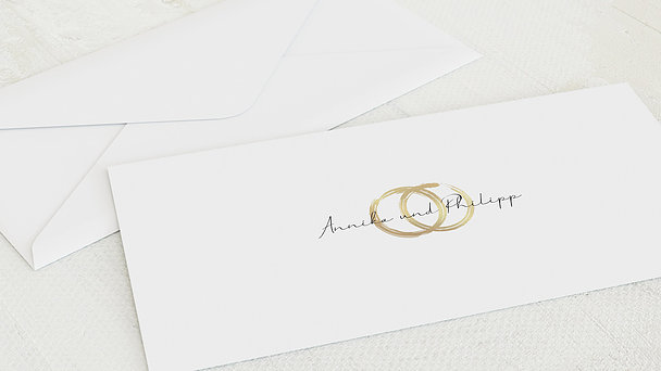 Umschlag mit Design Hochzeit - Noblesse