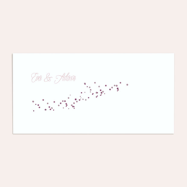 Umschlag mit Design Hochzeit - Geflitter