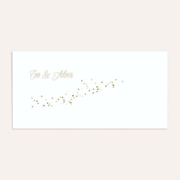 Umschlag mit Design Hochzeit - Geflitter