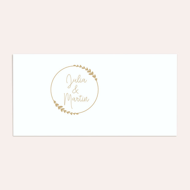 Umschlag mit Design Hochzeit - Freudenfunkeln