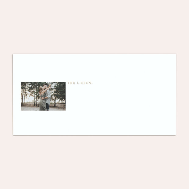 Umschlag mit Design Hochzeit - Gold & Marmor