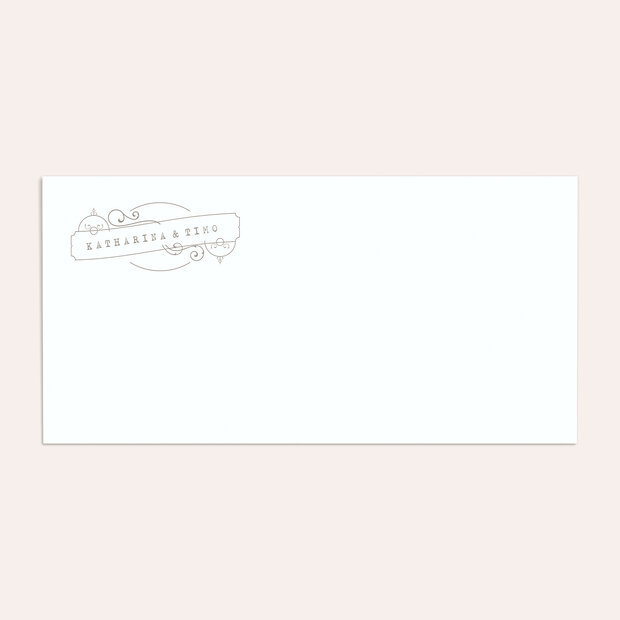 Umschlag mit Design Hochzeit - Unsere Weltkarte