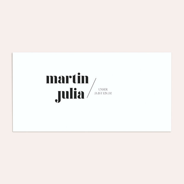 Umschlag mit Design Hochzeit - Diem