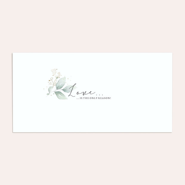 Umschlag mit Design Hochzeit - Traumbouquet