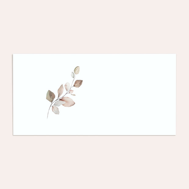 Umschlag mit Design Hochzeit - Elfenblätter