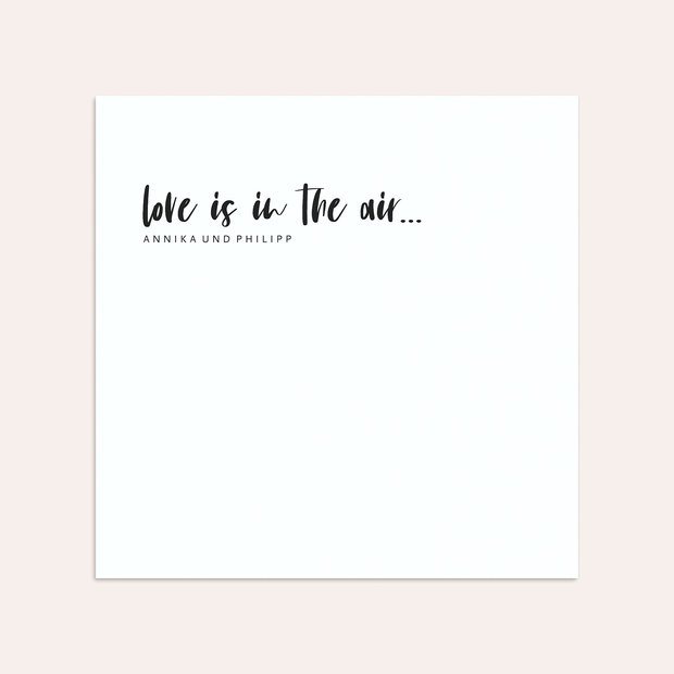 Umschlag mit Design Hochzeit - Love & Joy