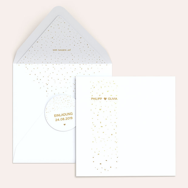 Umschlag mit Design Hochzeit - Goldsturm