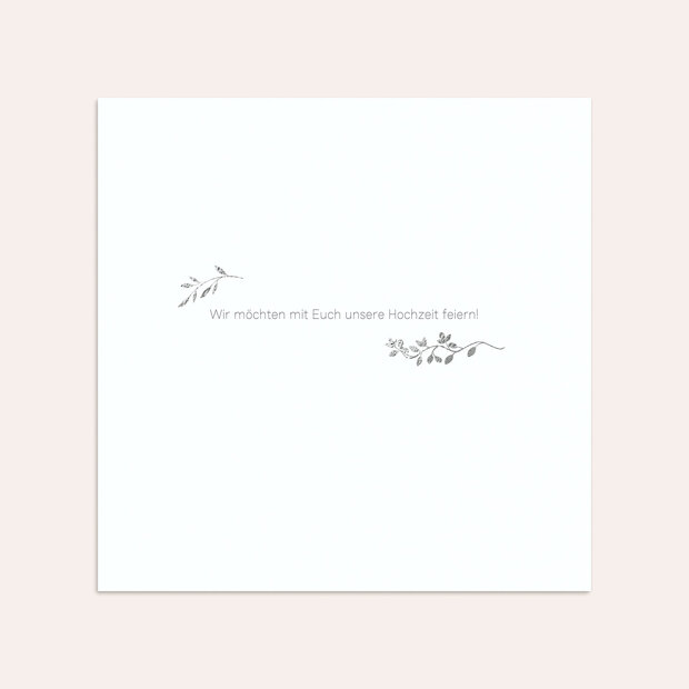 Umschlag mit Design Hochzeit - Zweiglein